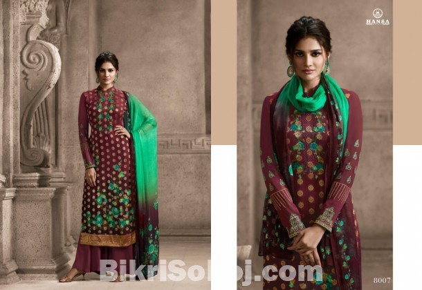 Name: Hansa Husna Banaras Vol-8 - 8007 - Dark Maroon - RAF